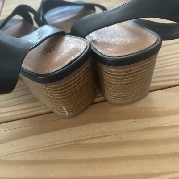 Style & Co Black Heeled Sandals with Ankle Strap - Picture 6 of 10